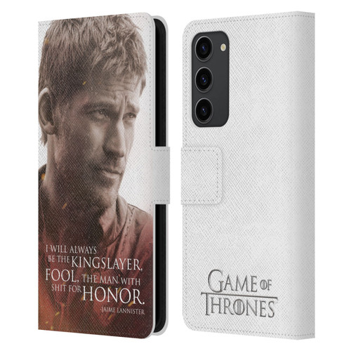 HBO Game of Thrones Character Portraits Jaime Lannister Leather Book Wallet Case Cover For Samsung Galaxy S23+ 5G