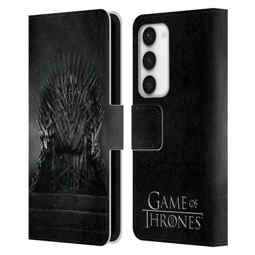 HBO Game of Thrones Key Art Iron Throne Leather Book Wallet Case Cover For Samsung Galaxy S23 5G