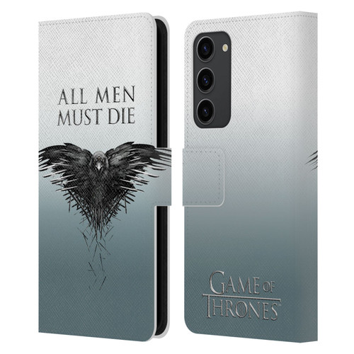 HBO Game of Thrones Key Art All Men Leather Book Wallet Case Cover For Samsung Galaxy S23+ 5G