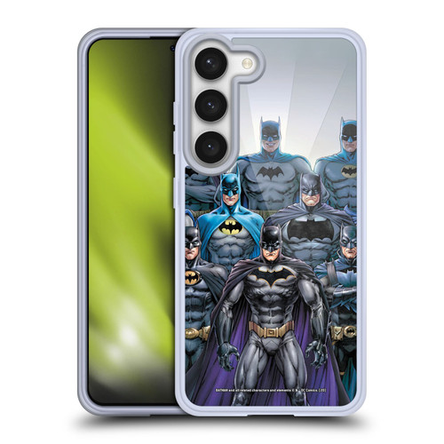 Batman DC Comics Iconic Comic Book Costumes Through The Years Soft Gel Case for Samsung Galaxy S23 5G