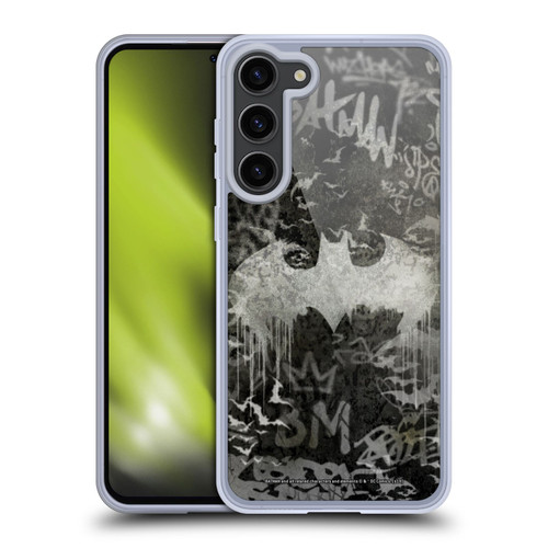 Batman DC Comics Vintage Fashion Graffiti Logo Soft Gel Case for Samsung Galaxy S23+ 5G