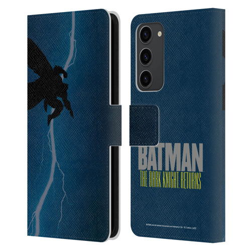 Batman DC Comics Famous Comic Book Covers The Dark Knight Returns Leather Book Wallet Case Cover For Samsung Galaxy S23+ 5G
