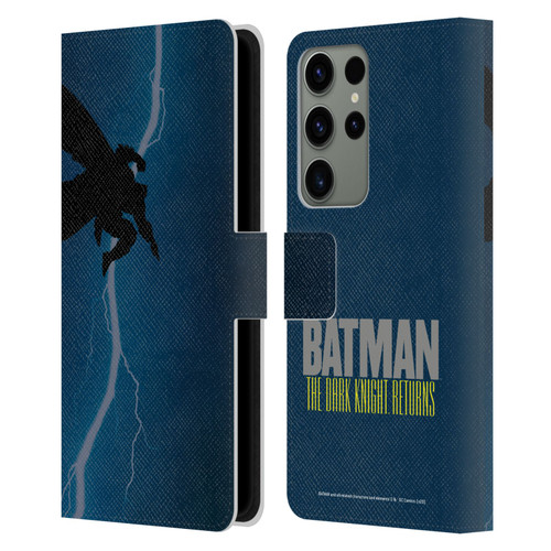 Batman DC Comics Famous Comic Book Covers The Dark Knight Returns Leather Book Wallet Case Cover For Samsung Galaxy S23 Ultra 5G