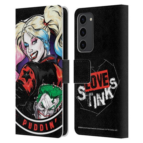 Batman DC Comics Harley Quinn Graphics Puddin Leather Book Wallet Case Cover For Samsung Galaxy S23+ 5G