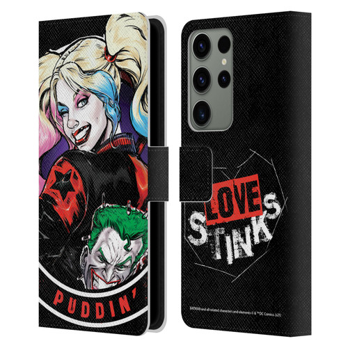 Batman DC Comics Harley Quinn Graphics Puddin Leather Book Wallet Case Cover For Samsung Galaxy S23 Ultra 5G