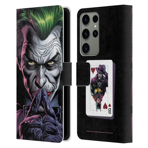 Batman DC Comics Three Jokers The Criminal Leather Book Wallet Case Cover For Samsung Galaxy S23 Ultra 5G