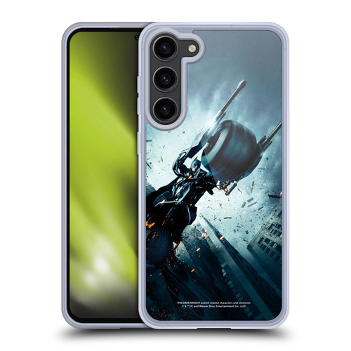 The Dark Knight Key Art Batman Batpod Soft Gel Case for Samsung Galaxy S23+ 5G