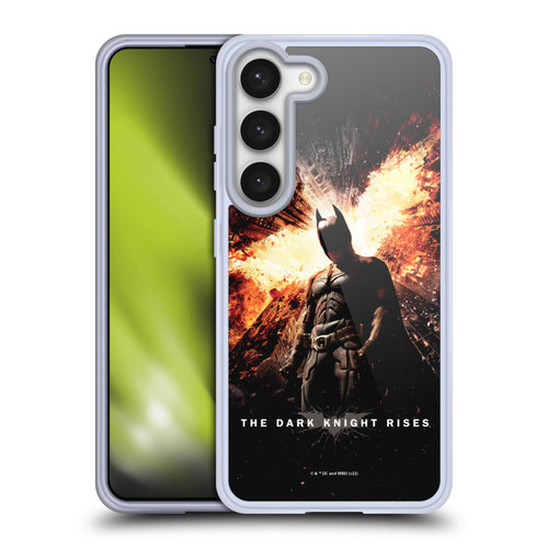 The Dark Knight Rises Key Art Batman Poster Soft Gel Case for Samsung Galaxy S23 5G