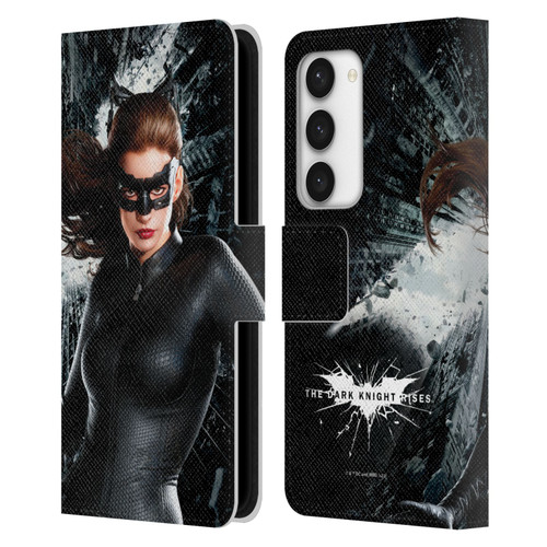 The Dark Knight Rises Character Art Catwoman Leather Book Wallet Case Cover For Samsung Galaxy S23 5G