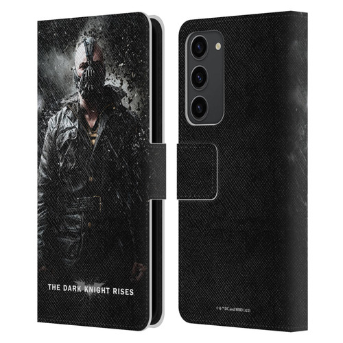 The Dark Knight Rises Key Art Bane Rain Poster Leather Book Wallet Case Cover For Samsung Galaxy S23+ 5G