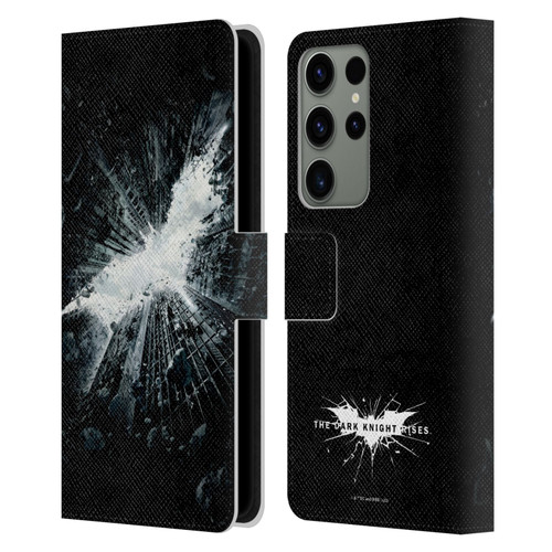 The Dark Knight Rises Logo Poster Leather Book Wallet Case Cover For Samsung Galaxy S23 Ultra 5G