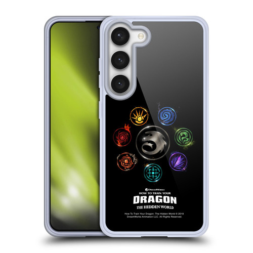 How To Train Your Dragon III Icon Art Group Soft Gel Case for Samsung Galaxy S23 5G