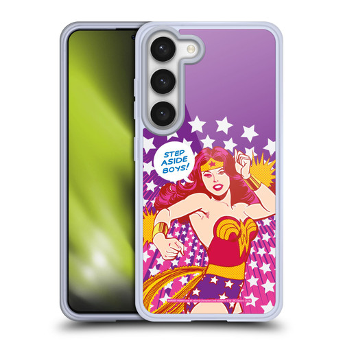 Wonder Woman DC Comics Vintage Art Step Aside Soft Gel Case for Samsung Galaxy S23 5G