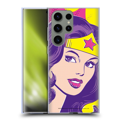 Wonder Woman DC Comics Vintage Art Pop Art Soft Gel Case for Samsung Galaxy S23 Ultra 5G