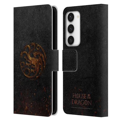 House Of The Dragon: Television Series Graphics Targaryen Emblem Leather Book Wallet Case Cover For Samsung Galaxy S23 5G