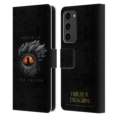 House Of The Dragon: Television Series Graphics Dragon Eye Leather Book Wallet Case Cover For Samsung Galaxy S23+ 5G