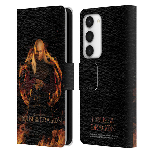 House Of The Dragon: Television Series Key Art Daemon Leather Book Wallet Case Cover For Samsung Galaxy S23 5G