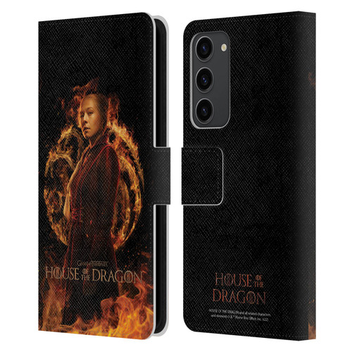 House Of The Dragon: Television Series Key Art Rhaenyra Leather Book Wallet Case Cover For Samsung Galaxy S23+ 5G