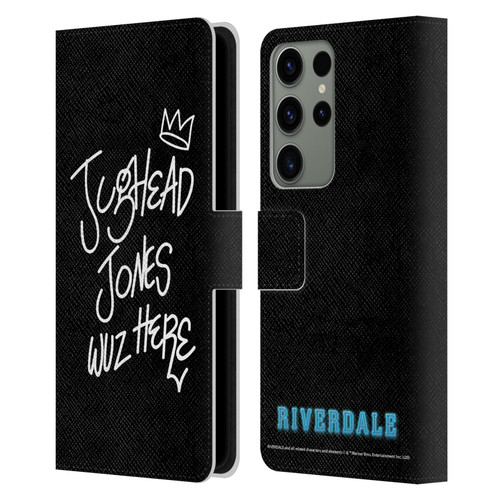 Riverdale Graphic Art Jughead Wuz Here Leather Book Wallet Case Cover For Samsung Galaxy S23 Ultra 5G