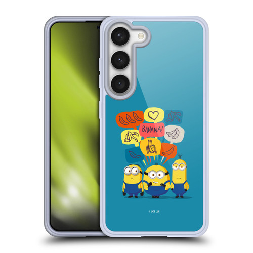 Minions Rise of Gru(2021) Graphics Speech Bubbles Soft Gel Case for Samsung Galaxy S23 5G