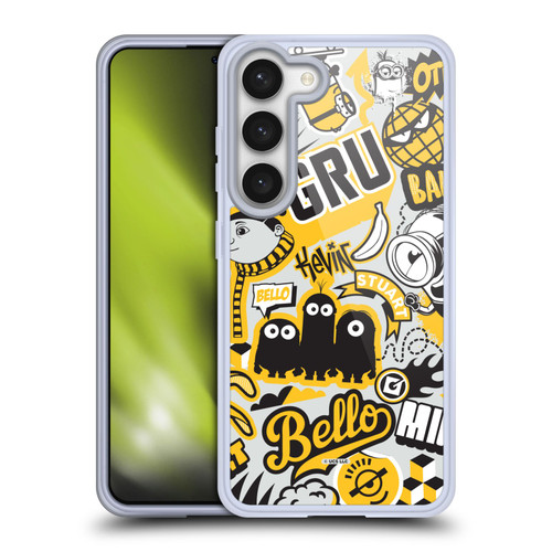 Minions Rise of Gru(2021) Iconic Mayhem Pattern 1 Soft Gel Case for Samsung Galaxy S23 5G