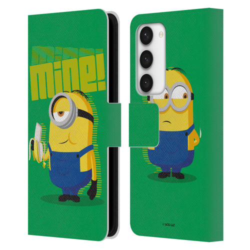 Minions Rise of Gru(2021) 70's Banana Leather Book Wallet Case Cover For Samsung Galaxy S23 5G