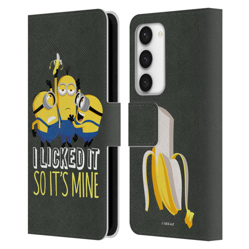 Minions Rise of Gru(2021) Humor Banana Leather Book Wallet Case Cover For Samsung Galaxy S23 5G