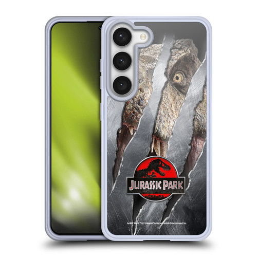 Jurassic Park Logo T-Rex Claw Mark Soft Gel Case for Samsung Galaxy S23 5G