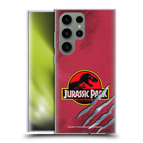 Jurassic Park Logo Red Claw Soft Gel Case for Samsung Galaxy S23 Ultra 5G