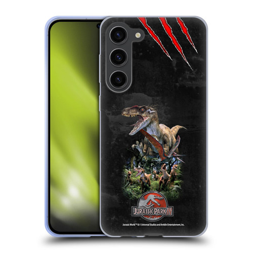 Jurassic Park III Key Art Dinosaurs 3 Soft Gel Case for Samsung Galaxy S23+ 5G