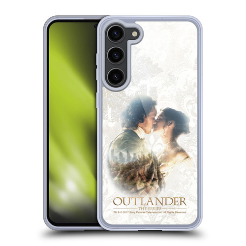 Outlander Portraits Claire & Jamie Kiss Soft Gel Case for Samsung Galaxy S23+ 5G