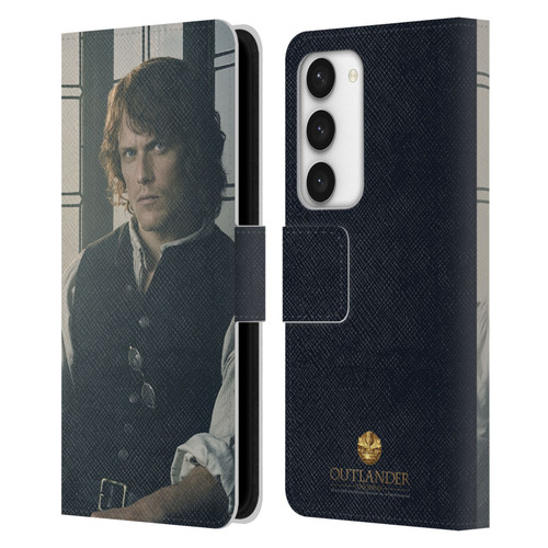 Outlander Characters Jamie Fraser Leather Book Wallet Case Cover For Samsung Galaxy S23 5G