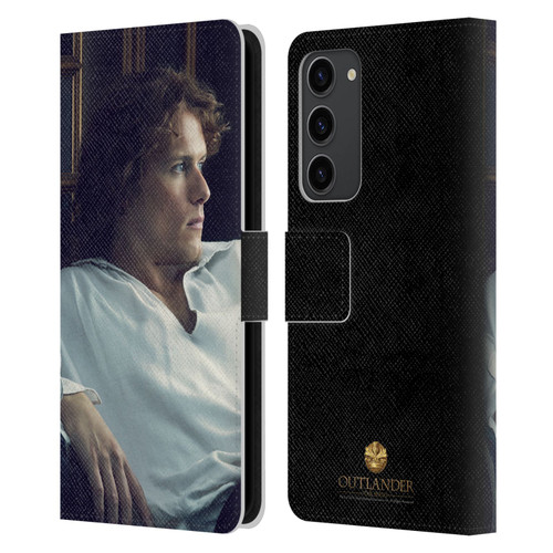 Outlander Characters Jamie White Shirt Leather Book Wallet Case Cover For Samsung Galaxy S23+ 5G