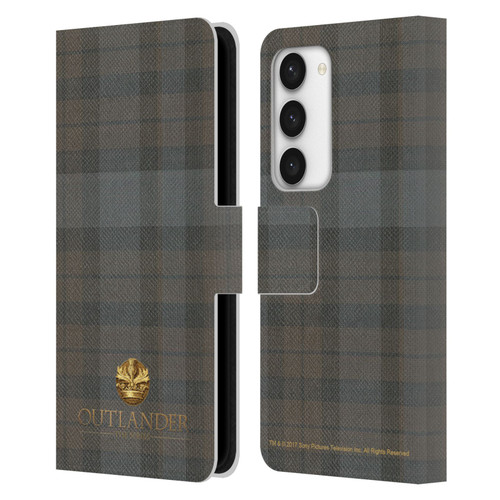 Outlander Tartans Plaid Leather Book Wallet Case Cover For Samsung Galaxy S23 5G