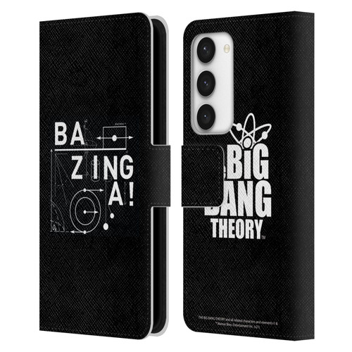 The Big Bang Theory Bazinga Physics Leather Book Wallet Case Cover For Samsung Galaxy S23 5G