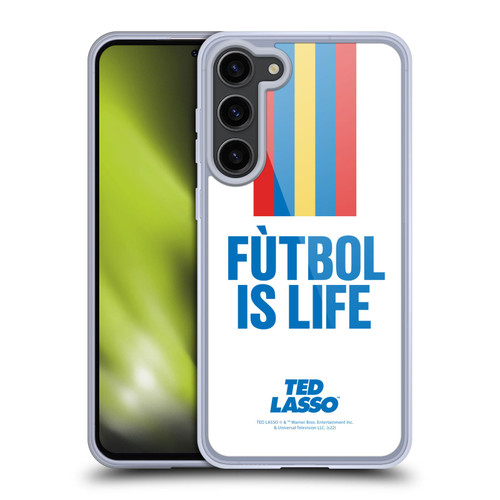 Ted Lasso Season 1 Graphics Futbol Is Life Soft Gel Case for Samsung Galaxy S23+ 5G