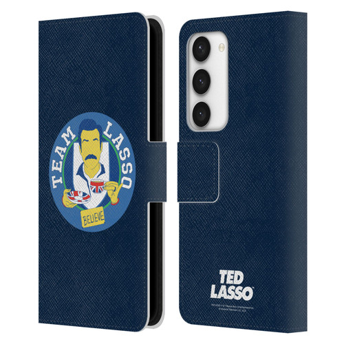 Ted Lasso Season 1 Graphics Team Lasso Leather Book Wallet Case Cover For Samsung Galaxy S23 5G