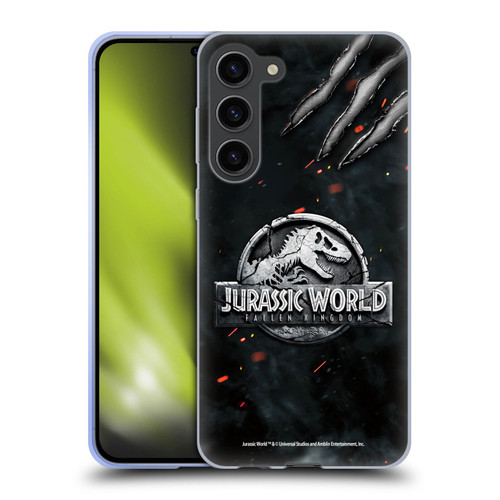 Jurassic World Fallen Kingdom Logo Dinosaur Claw Soft Gel Case for Samsung Galaxy S23+ 5G
