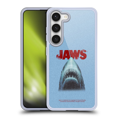 Jaws I Key Art Grunge Soft Gel Case for Samsung Galaxy S23 5G