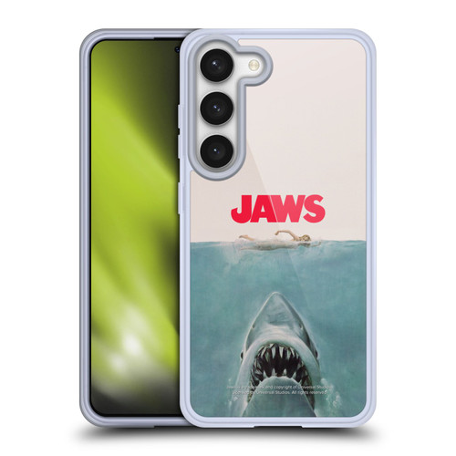 Jaws I Key Art Poster Soft Gel Case for Samsung Galaxy S23 5G