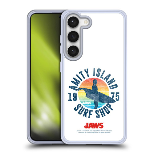 Jaws I Key Art Surf Shop Soft Gel Case for Samsung Galaxy S23 5G