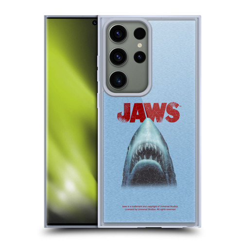 Jaws I Key Art Grunge Soft Gel Case for Samsung Galaxy S23 Ultra 5G