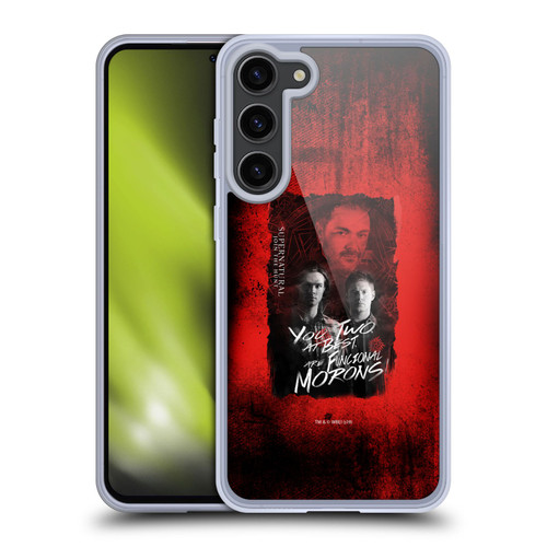 Supernatural Graphic Castiel Soft Gel Case for Samsung Galaxy S23+ 5G