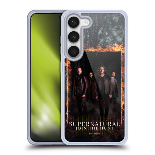 Supernatural Key Art Sam, Dean, Castiel & Crowley Soft Gel Case for Samsung Galaxy S23 5G & MagSafe