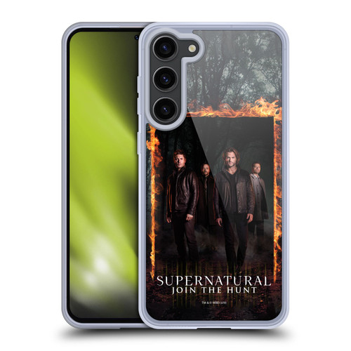 Supernatural Key Art Sam, Dean, Castiel & Crowley Soft Gel Case for Samsung Galaxy S23+ 5G