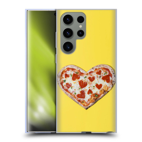 Pepino De Mar Foods Heart Pizza Soft Gel Case for Samsung Galaxy S23 Ultra 5G