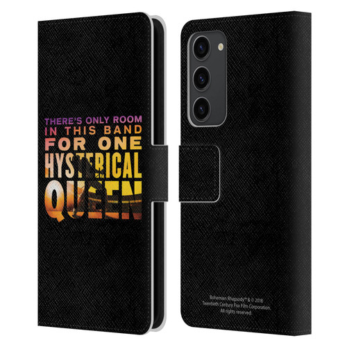 Queen Bohemian Rhapsody Hysterical Quote Leather Book Wallet Case Cover For Samsung Galaxy S23+ 5G