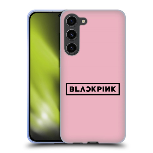 Blackpink The Album Black Logo Soft Gel Case for Samsung Galaxy S23+ 5G