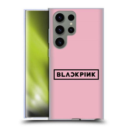 Blackpink The Album Black Logo Soft Gel Case for Samsung Galaxy S23 Ultra 5G
