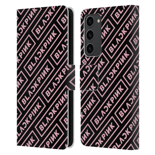 Blackpink The Album Logo Pattern Leather Book Wallet Case Cover For Samsung Galaxy S23+ 5G